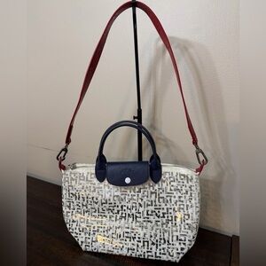 LONGCHAMP LE PLIAGE COLLECTION PVC/LEATHER HAND/SHOULDER